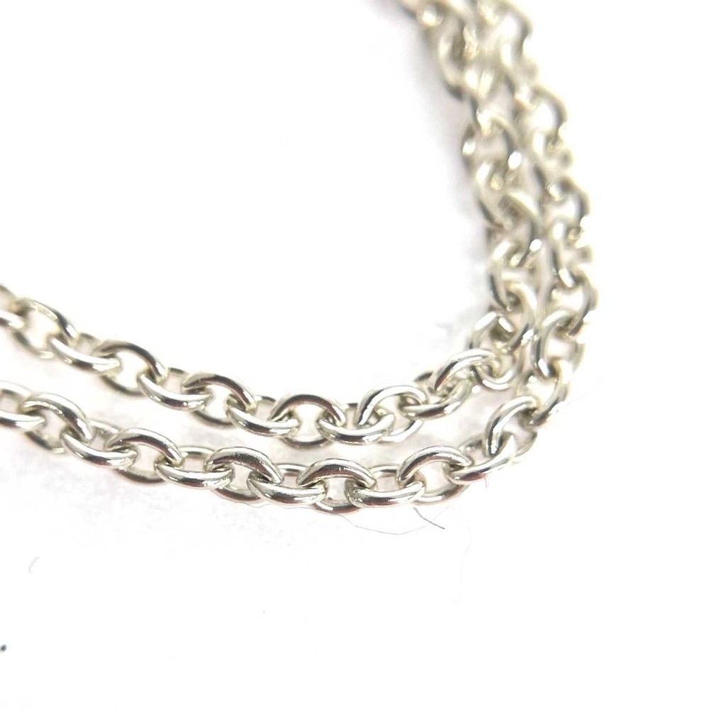 Tiffany Silver Braceletsilver Interlocking Double… - image 4